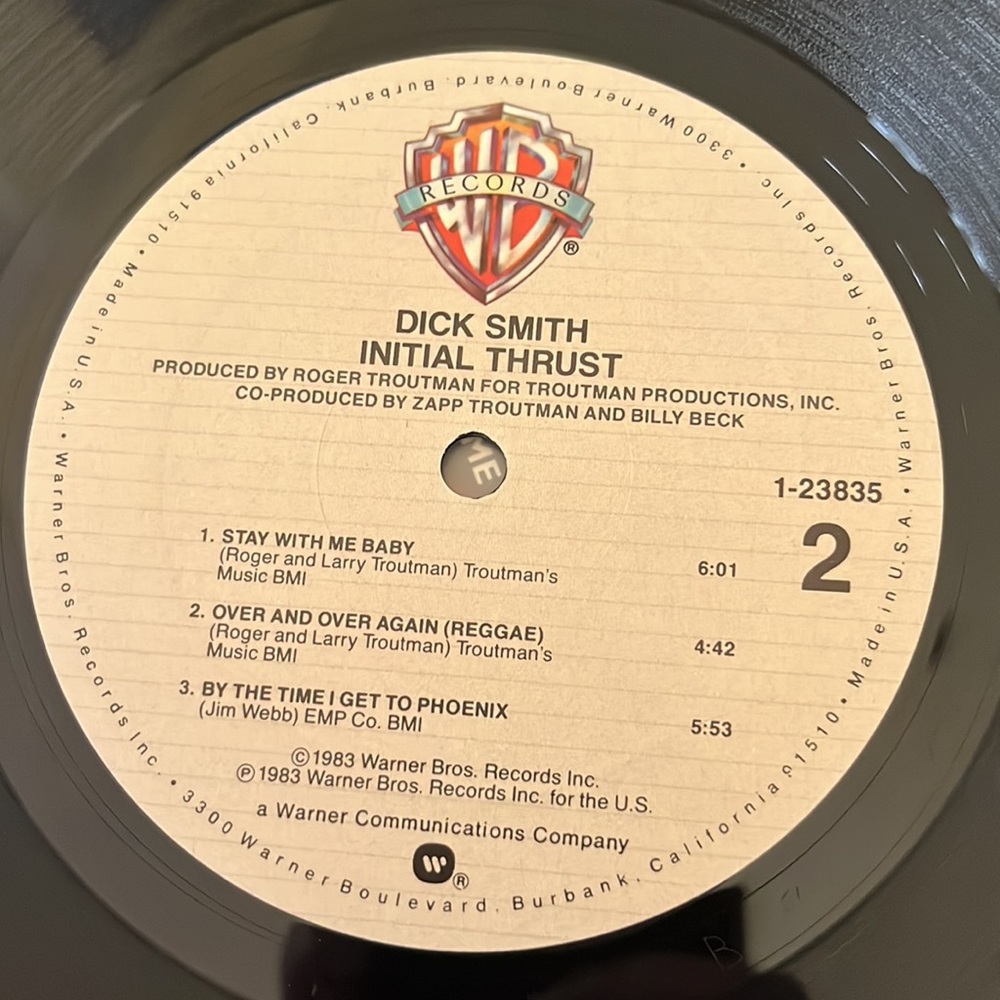 1983 Vintage Duck Smith Initial Thrust jazz vinyl LP record - Picture 13 of 15